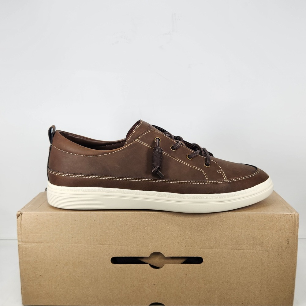 Aldo Tristin Sneakers Mens Size 12 Brown Leather Pillow Walk Casual Shoes